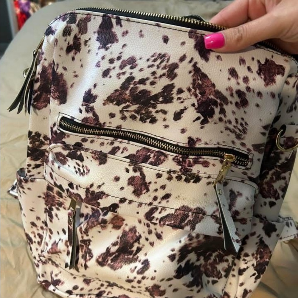 Stylish Animal Print Women's Backpack